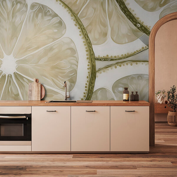 Fotomurales Fotomurales Rodajas de limón fresco en capas (SKU: w03026v1)