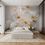 Fotomurales Grupo de flores blancas