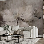 Fotomurales Pintura de una flor blanca