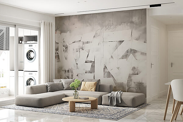 Fotomurales Pintura blanca en una pared