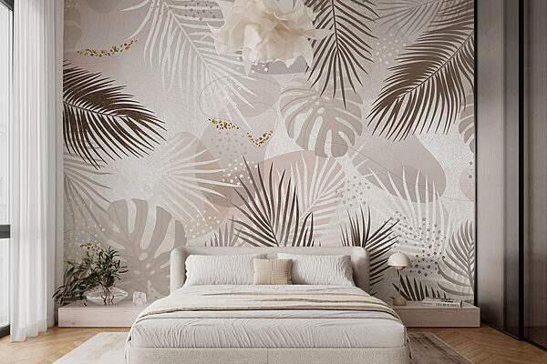 Fotomurales Diseño de follaje chic inspirado en la naturaleza