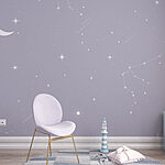 Fotomurales Luna y estrellas en el cielo