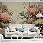 Fotomurales Pintura de flores y plantas