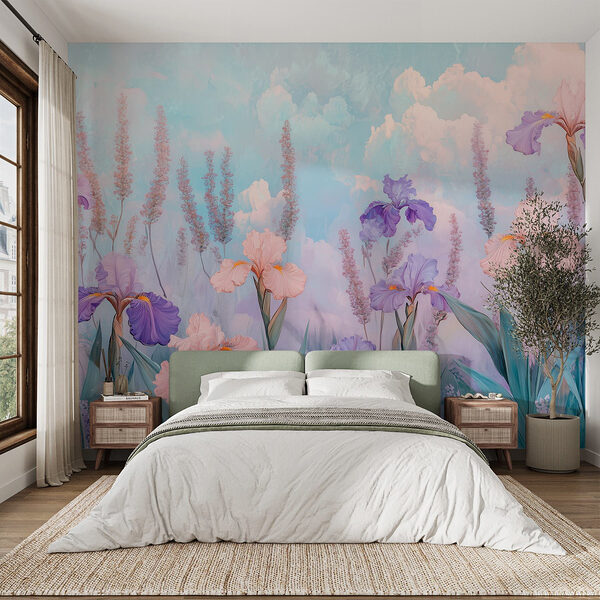 Pintura de flores y plantas Fotomurales Pintura de flores y plantas