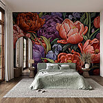 Fotomurales Flores vibrantes en ricos colores.