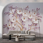 Fotomurales Árbol con flores y hojas