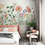 Fotomurales Pintura de flores y plantas