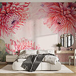 Fotomurales Flores vibrantes en tonos pastel suaves.