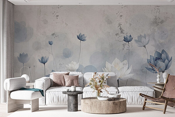 Papel pintado con flores Fotomurales Papel pintado con flores