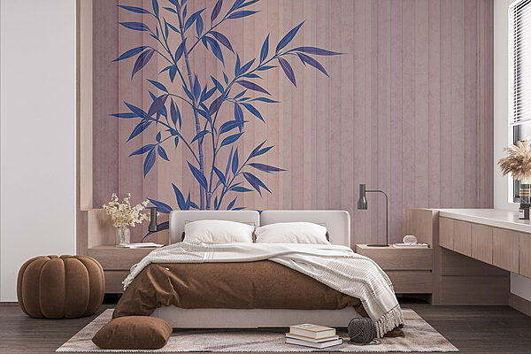 Planta con hojas azules Fotomurales Planta con hojas azules