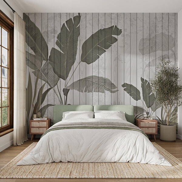 Papel pintado con hojas y plantas Fotomurales Papel pintado con hojas y plantas