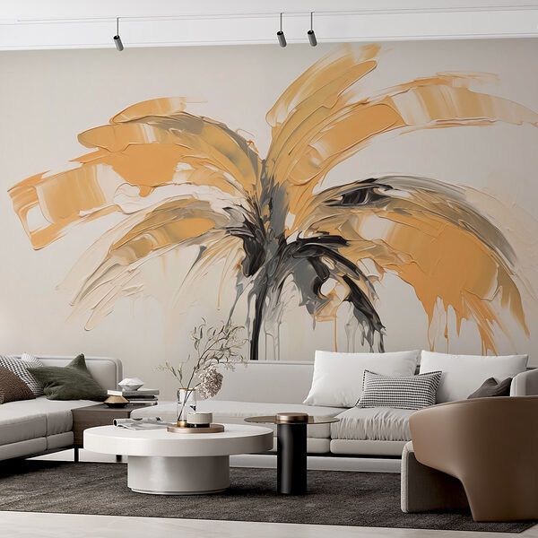 Pintura de una palmera Fotomurales Pintura de una palmera