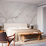 Fotomurales Suaves pétalos sobre un fondo sereno