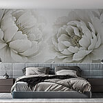 Fotomurales Elegantes flores en tonos suaves.