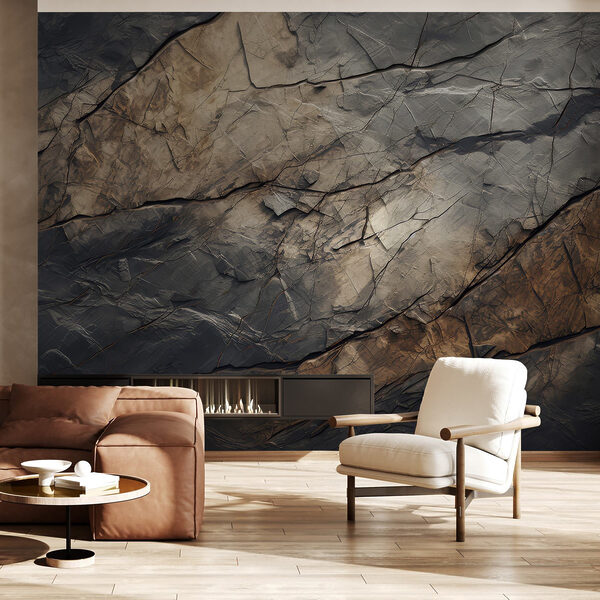 Fotomurales Capas texturadas de tierra y piedra