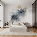 Fotomurales Nube blanca y negra
