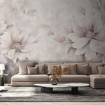 Fotomurales Delicados pétalos en tonos suaves