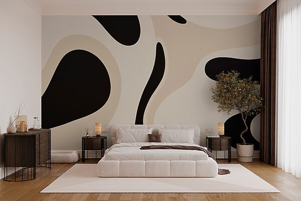 Diseño en blanco y negro Fotomurales Diseño en blanco y negro