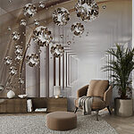 Fotomurales Gemas flotando en un túnel sin fin