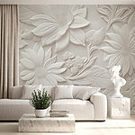 Fotomurales Intrincado diseño floral en relieve