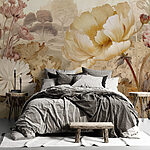 Fotomurales Suave ramo floral en tonos pastel