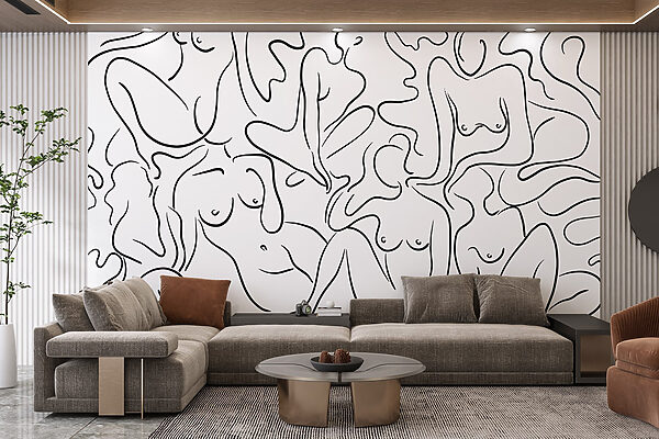 Fotomurales Grupo de partes del cuerpo de la mujer