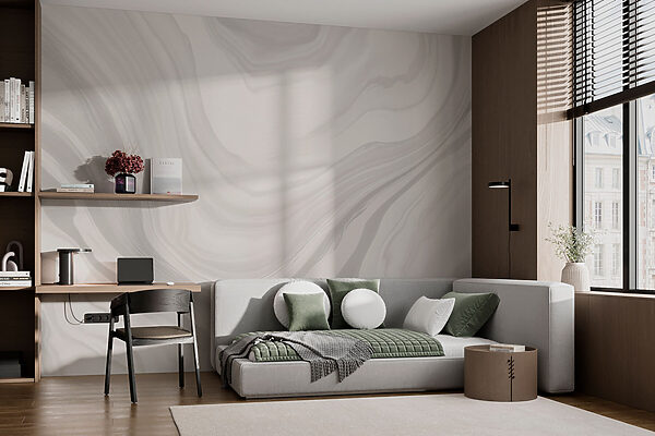 Superficie jaspeada en blanco y gris Fotomurales Superficie jaspeada en blanco y gris