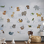 Fotomurales Grupo de animales con letras