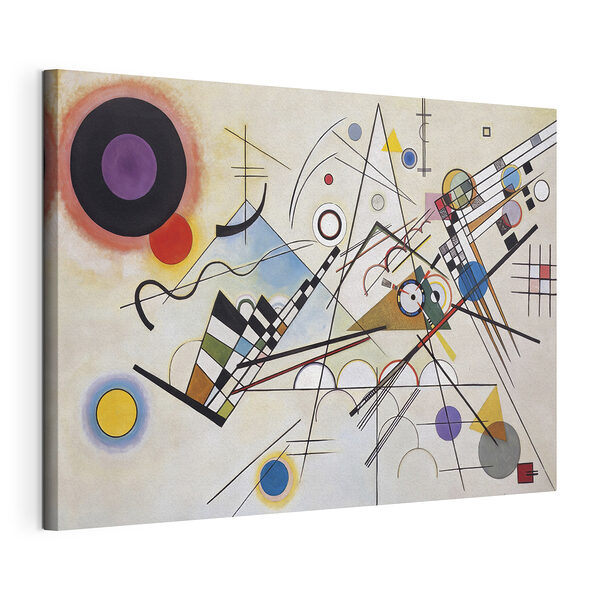 Cuadros Cuadros Geometría abstracta y líneas de colores (SKU: s01030)
