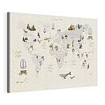 Cuadros Mapa del mundo con animales