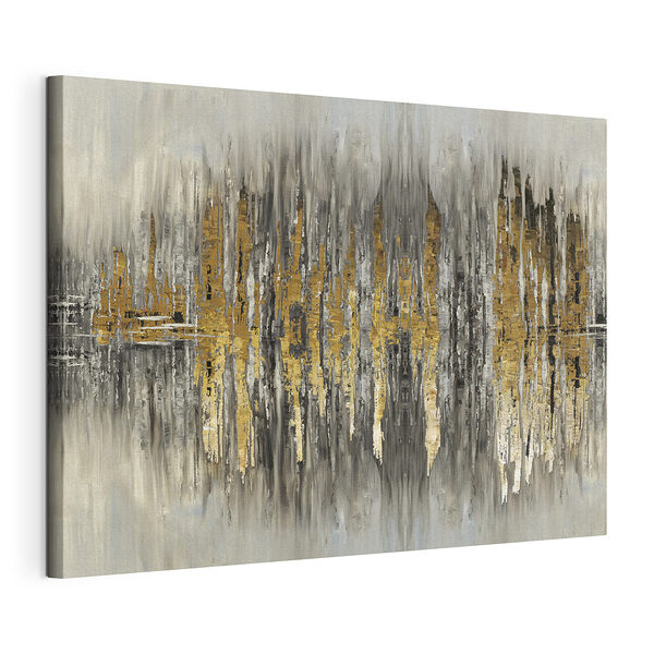 Cuadros Cuadros Paisaje urbano abstracto con simetría reflexiva (SKU: s33724)