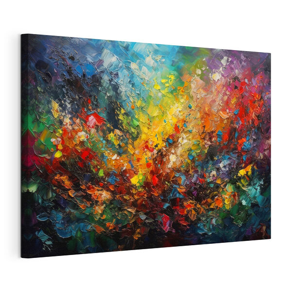 Cuadros Una explosión de vibrantes pinceladas abstractas