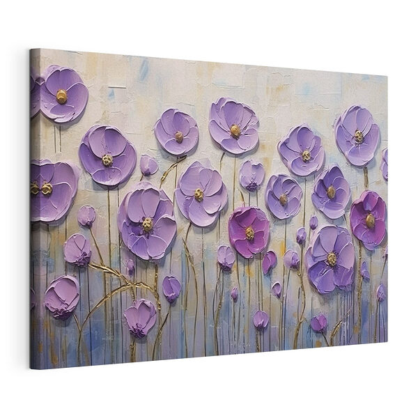 Cuadros Cuadro de flores moradas