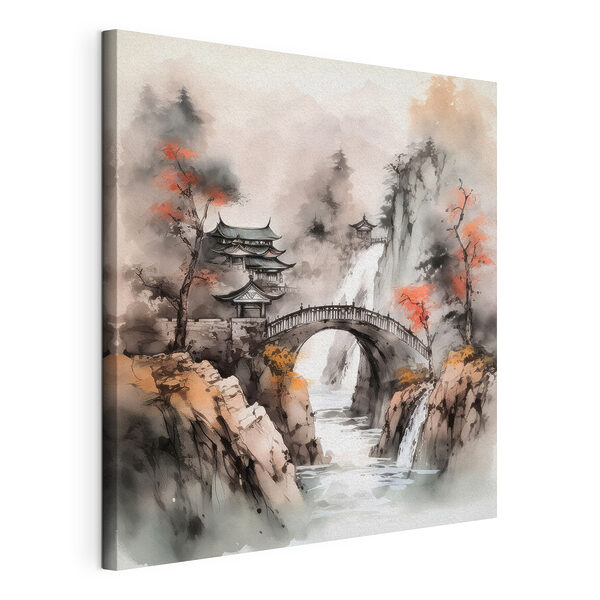 Cuadros Cuadros Puente sobre un río (SKU: s34627)