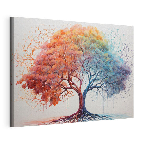 Árbol con hojas de diferentes colores Cuadros Árbol con hojas de diferentes colores
