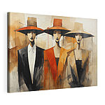 Cuadros Grupo de mujeres con sombreros