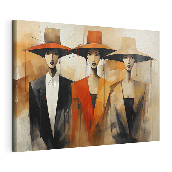 Cuadros Cuadros Grupo de mujeres con sombreros (SKU: s36826)