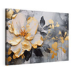 Cuadros Elegancia floral con salpicaduras artísticas