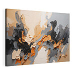 Cuadros Obra abstracta con textura y tonos terrosos