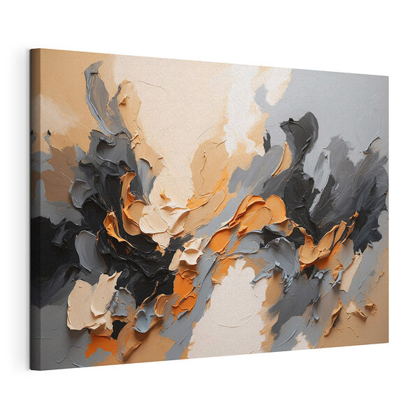 Cuadros Obra abstracta con textura y tonos terrosos
