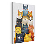 Cuadros Grupo de gatos de diferentes colores
