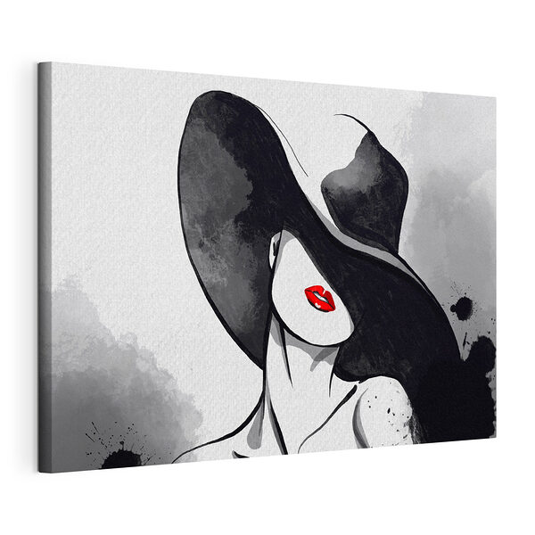 Mujer con sombrero Cuadros Mujer con sombrero