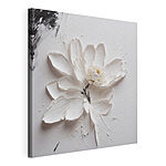 Cuadros Elegante flor blanca con textura