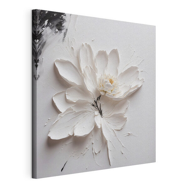 Elegante flor blanca con textura Cuadros Elegante flor blanca con textura