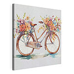 Cuadros Bicicleta decorada con flores de colores vivos