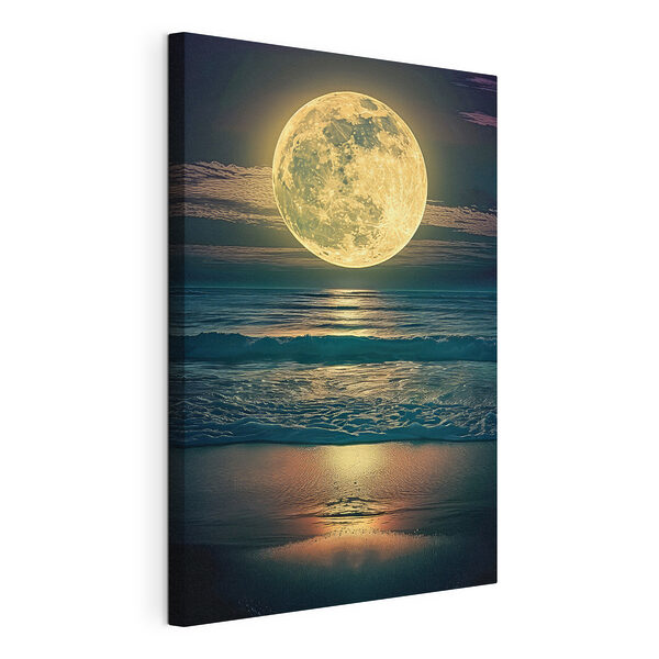 La luna sobre el agua por la noche Cuadros La luna sobre el agua por la noche