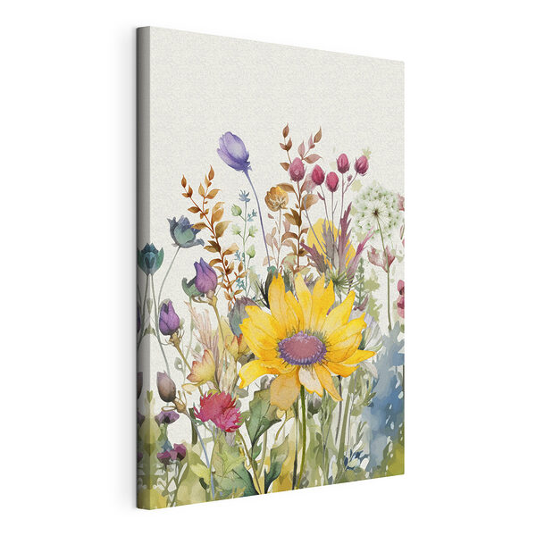 Pintura en acuarela de flores Cuadros Pintura en acuarela de flores