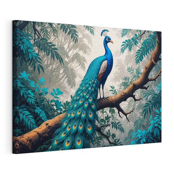 Cuadros Un pavo real en la rama de un árbol (SKU: s39401) Cuadros Cuadros Un pavo real en la rama de un árbol (SKU: s39401)
