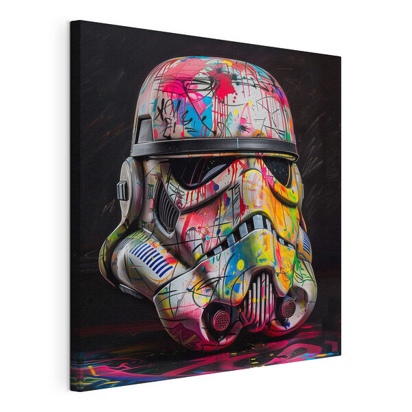 Cuadros Casco de soldado de asalto de colores