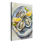 Cuadros Plato de ostras y limones